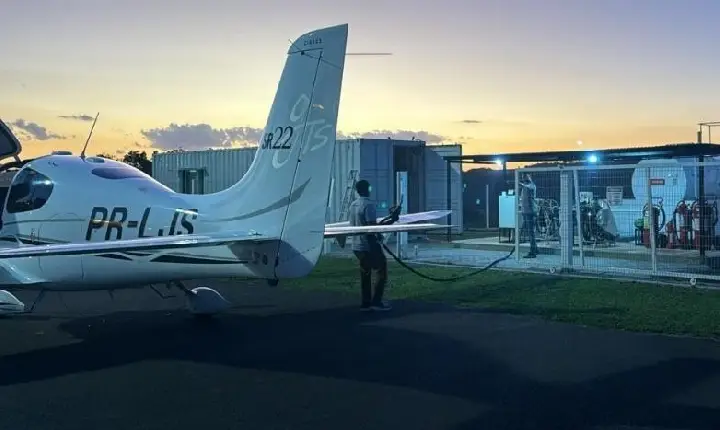 Aeroporto de Joaçaba inaugura área de abastecimento de aeronaves