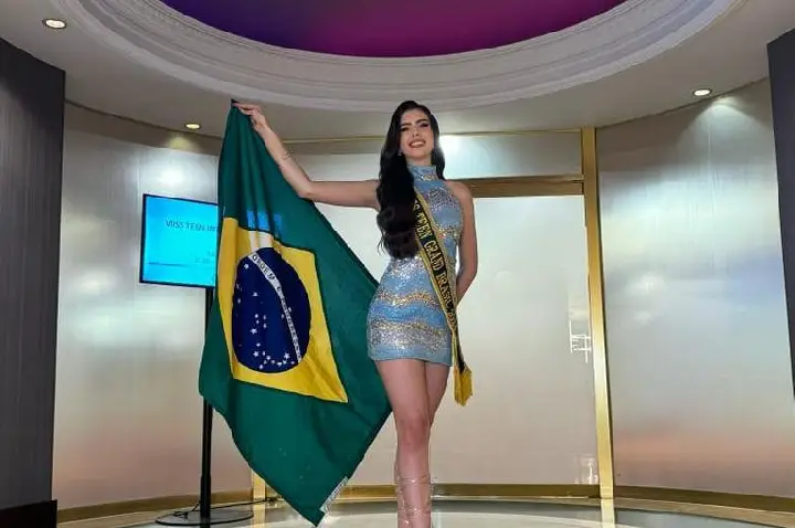 Conheça a filha de moradores do Oeste catarinense que representa o Brasil no Miss Teen International 2024 no Peru