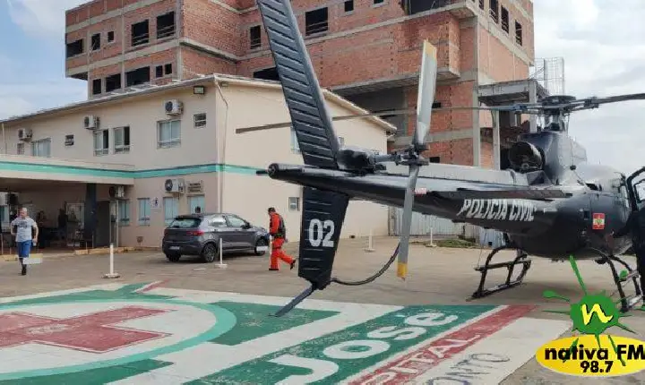 Criança de três anos é atingida na cabeça por concha de retroescavadeira em Santa Catarina