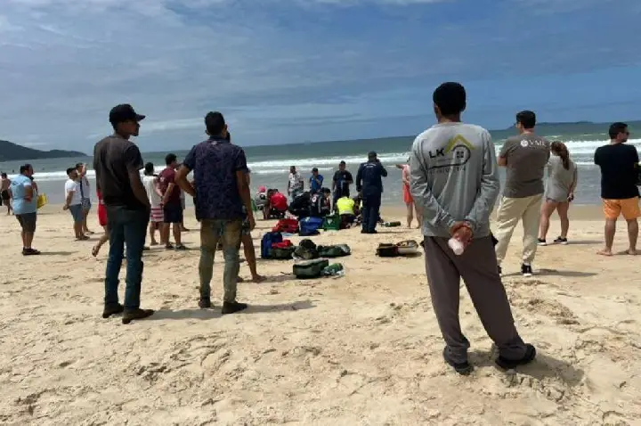 Seguem as buscas pelo menino de Videira desaparecido no mar em praia catarinense