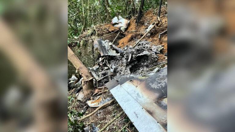 Identificadas vítimas carbonizadas de queda de avião em SC