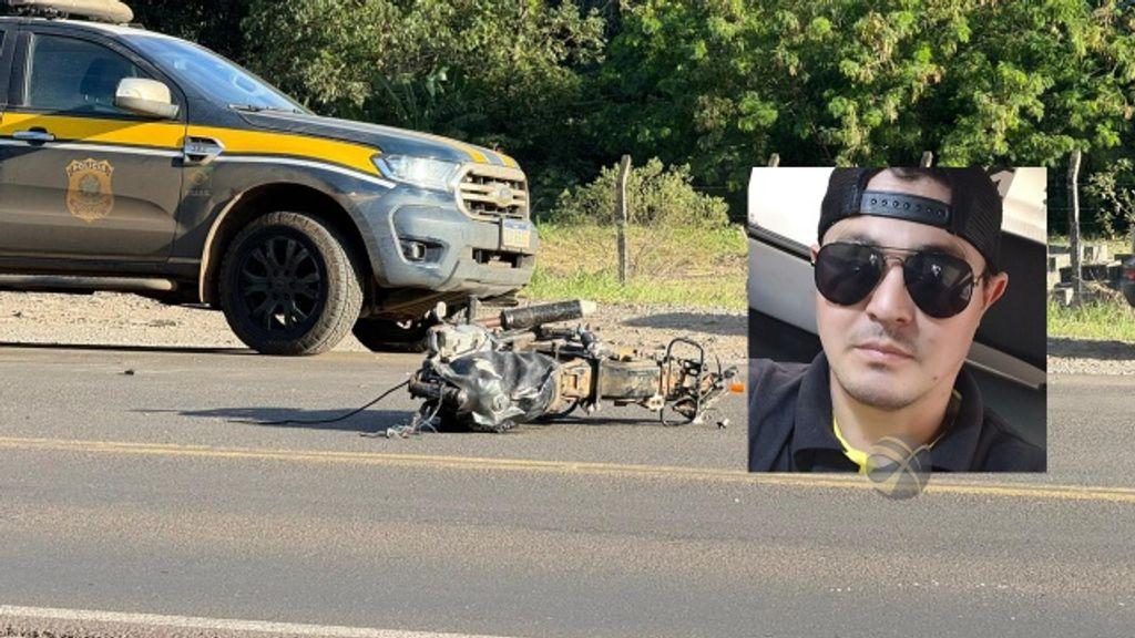 Homem morre em acidente entre caminhonete e motocicleta na BR-282