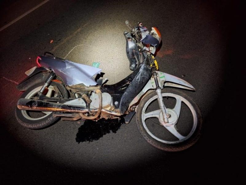 Idoso morre após ter motocicleta atingida por carro na SC-283