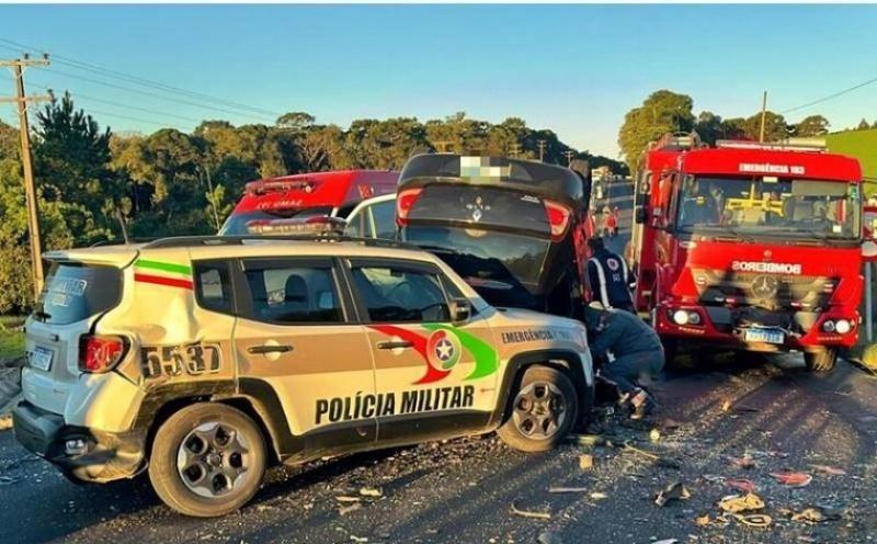 Morador de Caçador morre em acidente durante fuga da polícia na BR-280