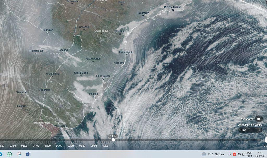 Fumaça das queimadas no Brasil voltam a encobrir o céu de SC