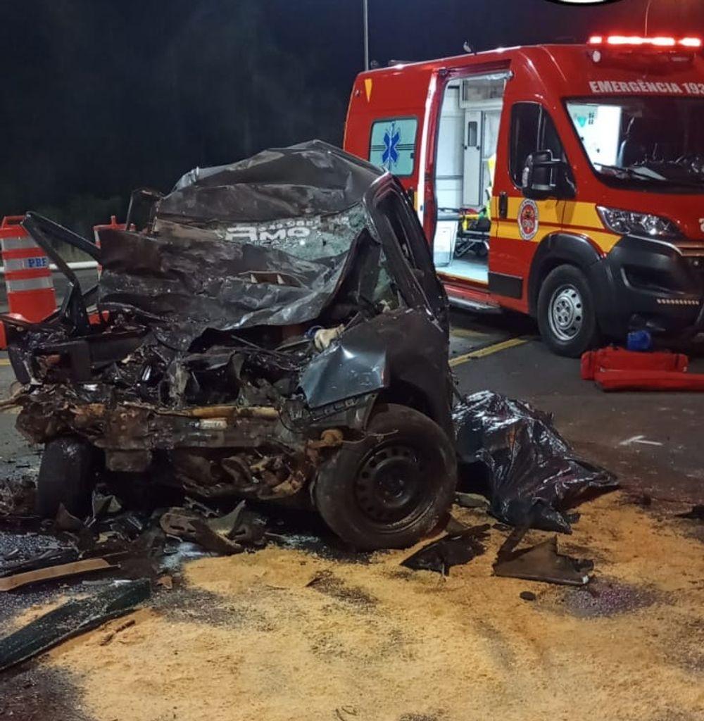 Grave acidente na BR-282 em Campos Novos provoca uma morte