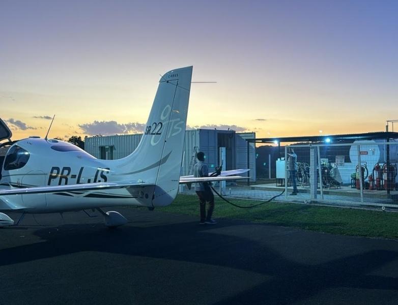 Aeroporto de Joaçaba inaugura área de abastecimento de aeronaves