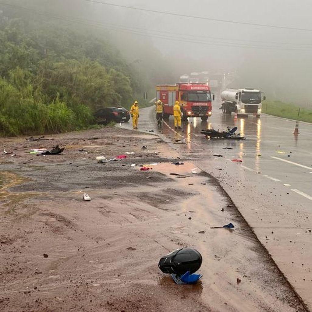 Grave acidente mata duas pessoas no Oeste de SC