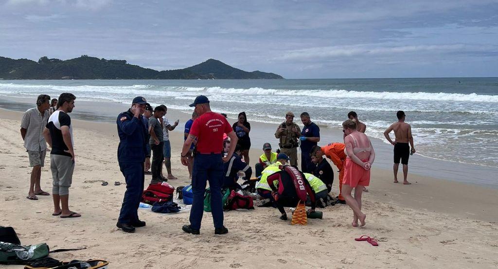 Pai e filho, moradores de Videira, morrem afogados em praia catarinense