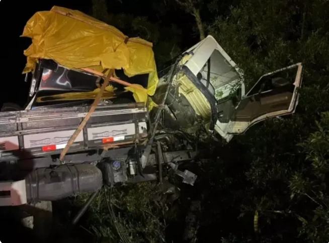 Caminhão sem freios quase despenca na Serra do Rio do Rastro: “nasceu de novo”