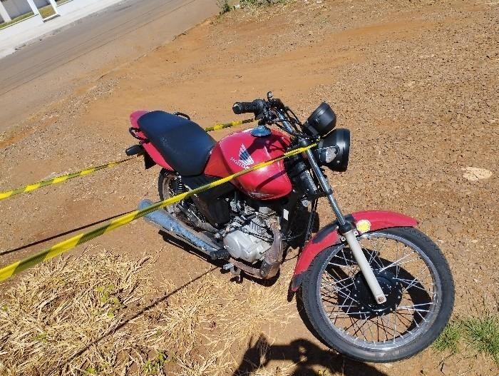 Motocicleta furtada é recuperada pela Polícia Militar em Campos Novos