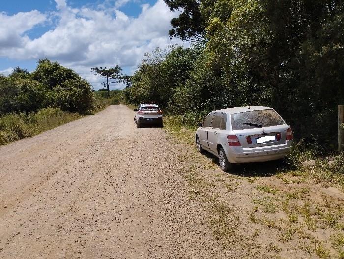 Veículo furtado é localizado no interior de Campos Novos.