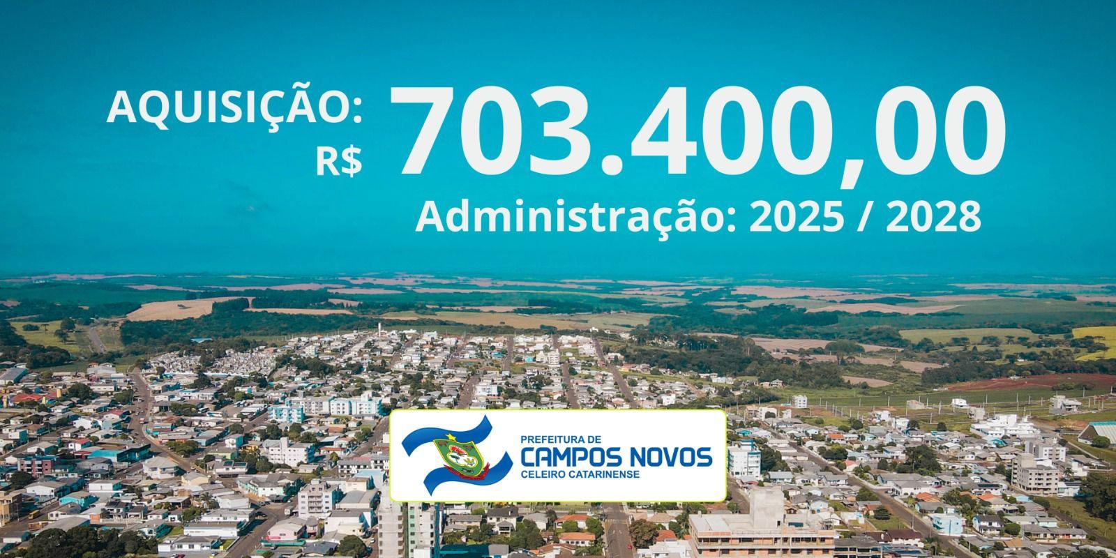 Prefeitura adquire novas máquinas e reforça infraestrutura municipal.